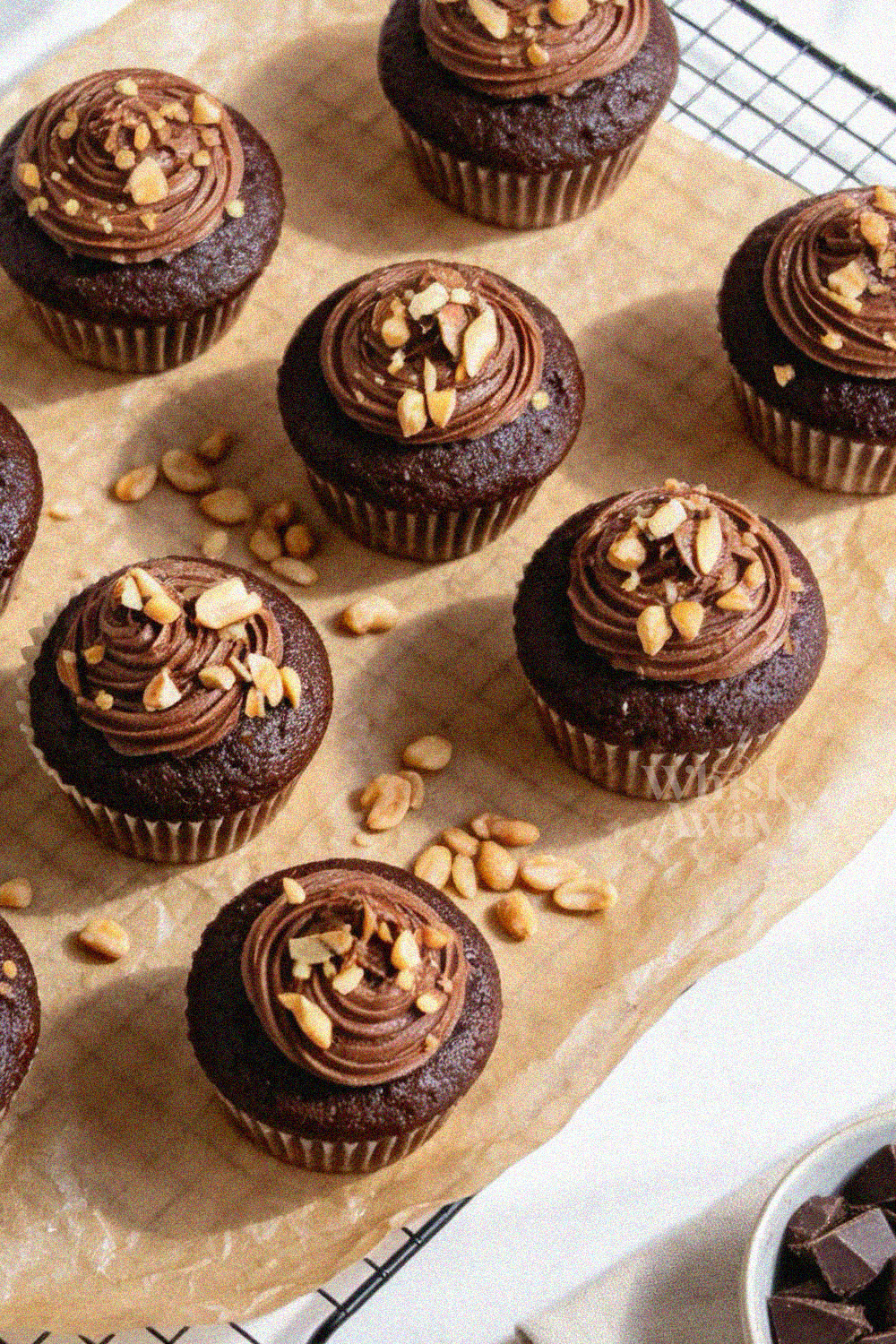 Peanut Butter Chocolate Cupcakes