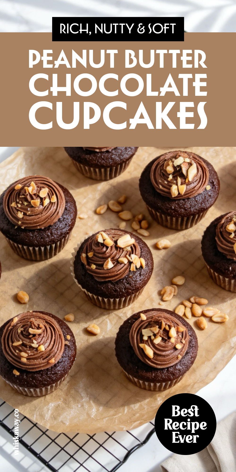 Peanut Butter Chocolate Cupcakes