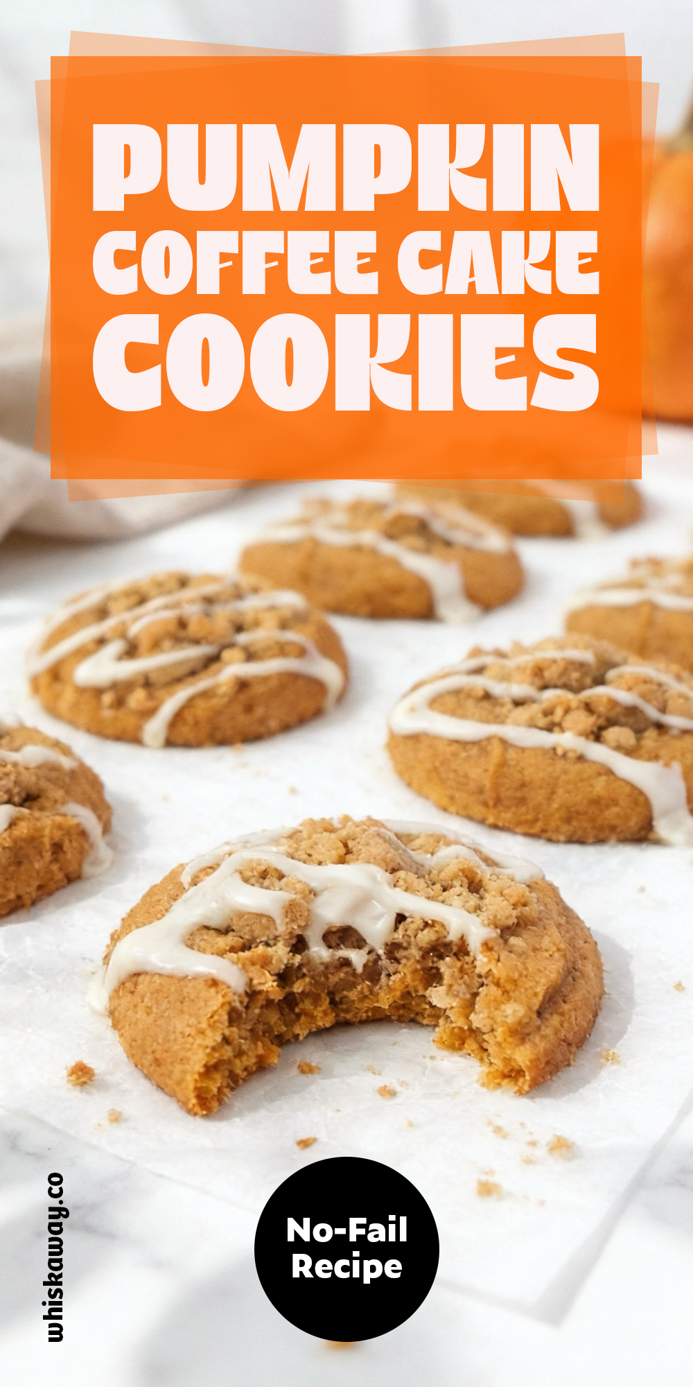 Pumpkin Coffee Cake Cookies