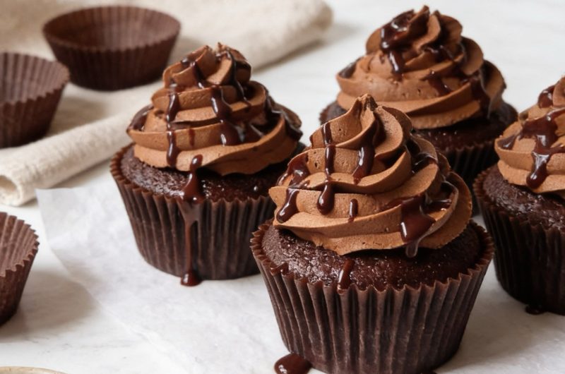 Triple Chocolate Cupcakes