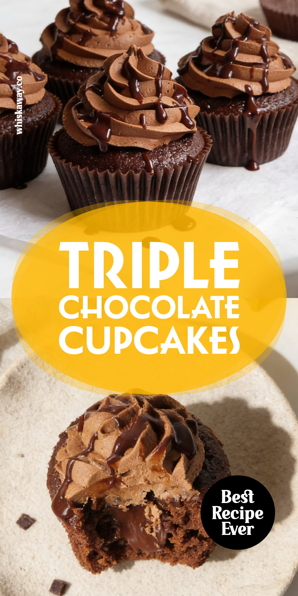 Triple Chocolate Cupcakes
