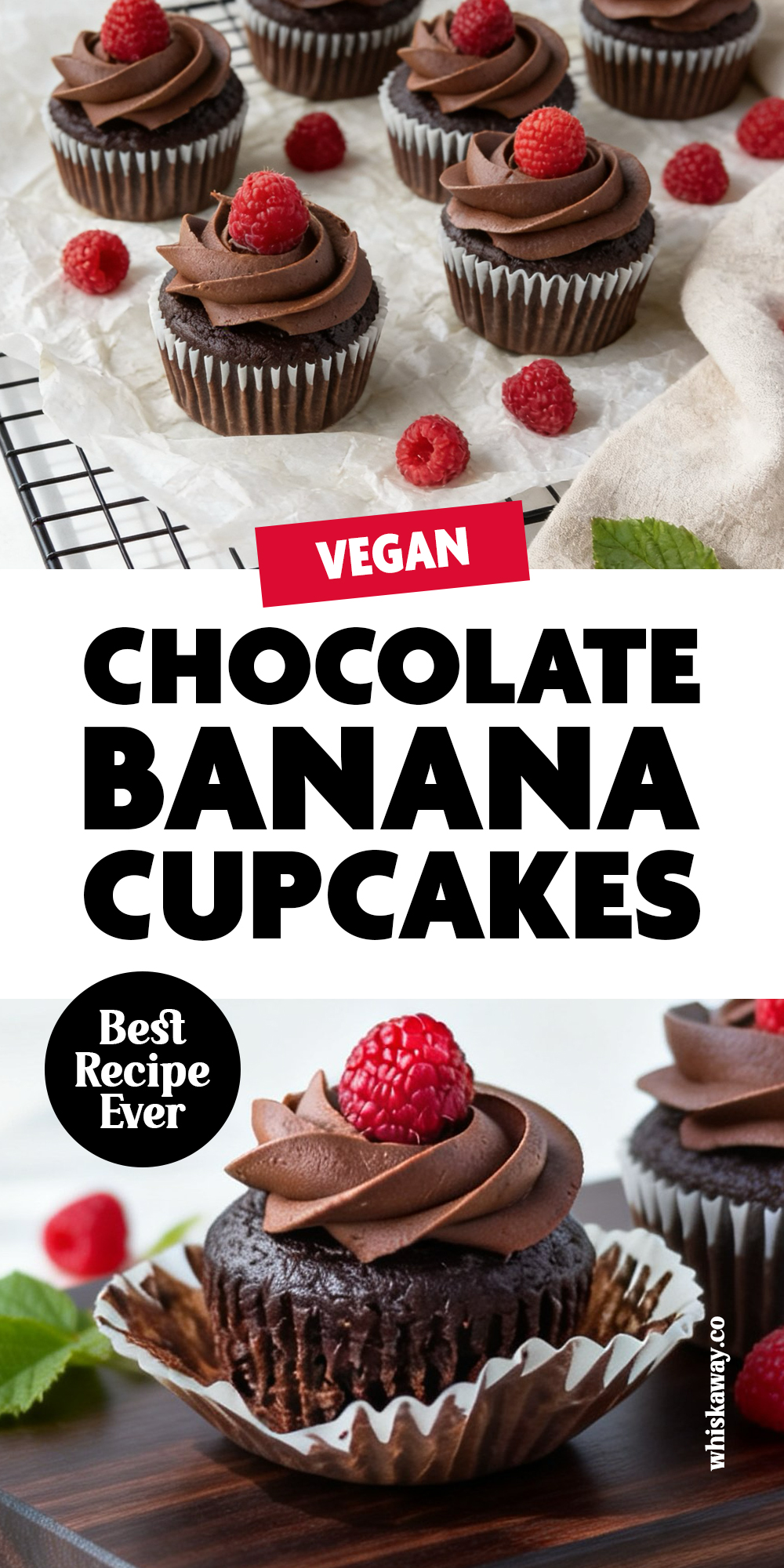 Vegan Chocolate Banana Cupcakes