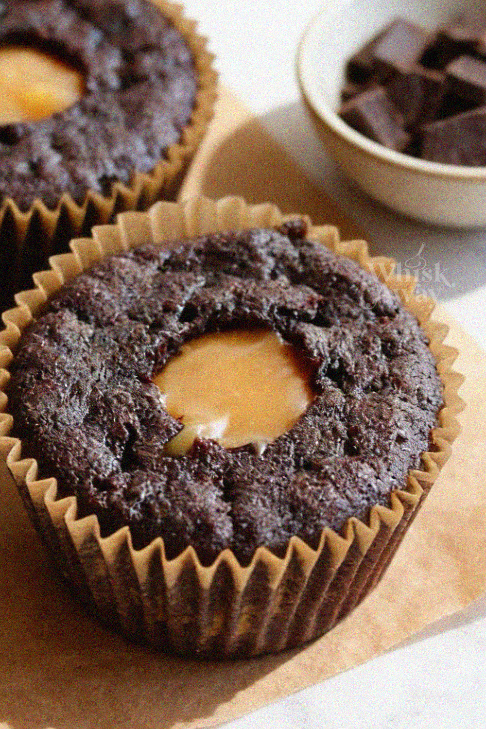 Vegan Salted Caramel Chocolate Cupcakes