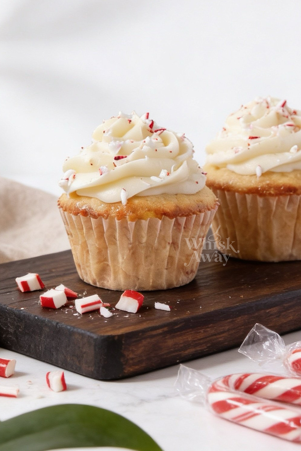 White Chocolate Peppermint Cupcakes