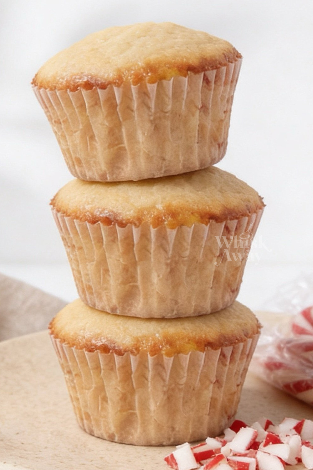 White Chocolate Peppermint Cupcakes