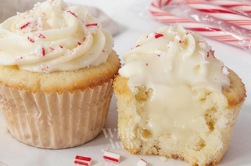 White Chocolate Peppermint Cupcakes