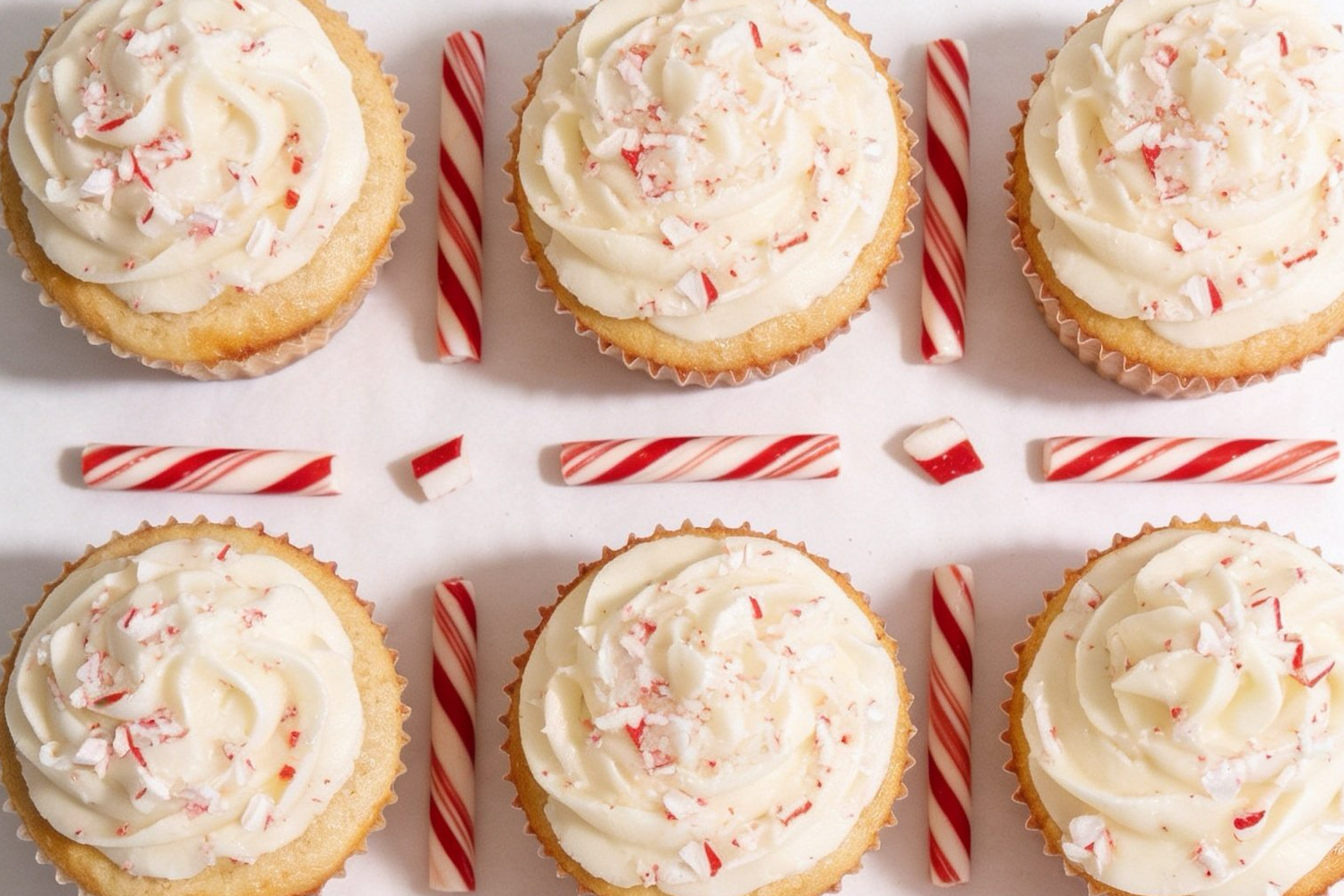 White Chocolate Peppermint Cupcakes
