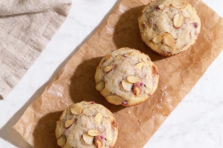 Raspberry Almond Muffins