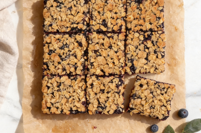 Blueberry Oatmeal Bars