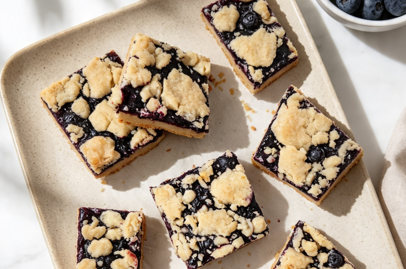 Blueberry Shortbread Bars