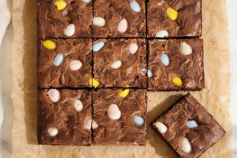 Cadbury Egg Brownies