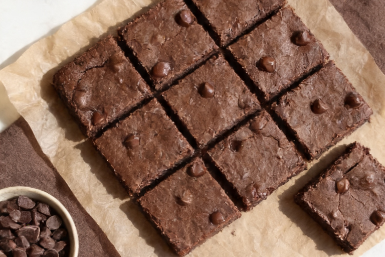 Peppermint Black Bean Brownies