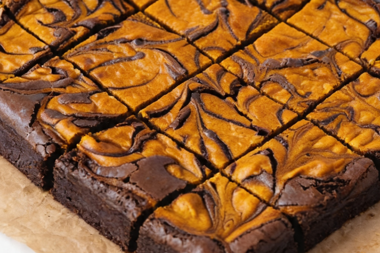 Pumpkin Cheesecake Brownies