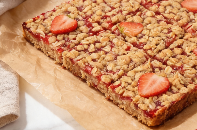 Strawberry Oatmeal Bars
